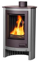 Kaminofen Warmluft Masterflamme PICCOLO I 7,3 kW Grau